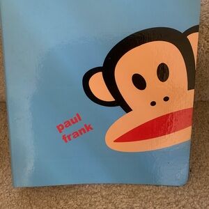 Paul Frank Blue 3-Ring Binder with Julius Monkey and Red Accents